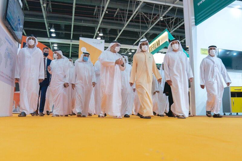 Sheikh Mohammed bin Rashid, Vice President and Ruler of Dubai visited Arab Health trade exhibition at Dubai’s World Trade Centre, where more than 2,300 companies from 64 countries gathered this week to exchange best practices and exhibitthe latest technology in health devices.