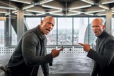 Dwayne Johnson and Jason Statham in upcoming film 'Fast & Furious Presents: Hobbs & Shaw'. Courtesy Universal Pictures