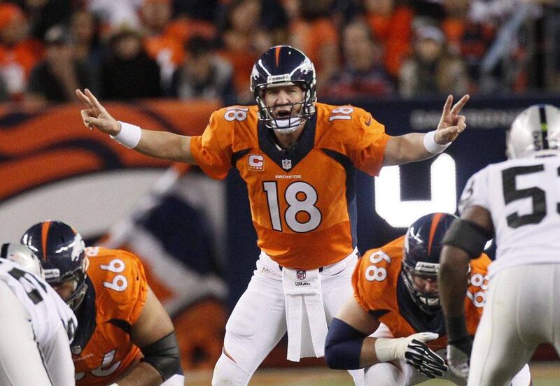 Peyton Manning's 12 touchdown passes are one more than Tom Brady’s old record for the first three games in an NFL season, set in 2011. Rick Wilking / Reuters