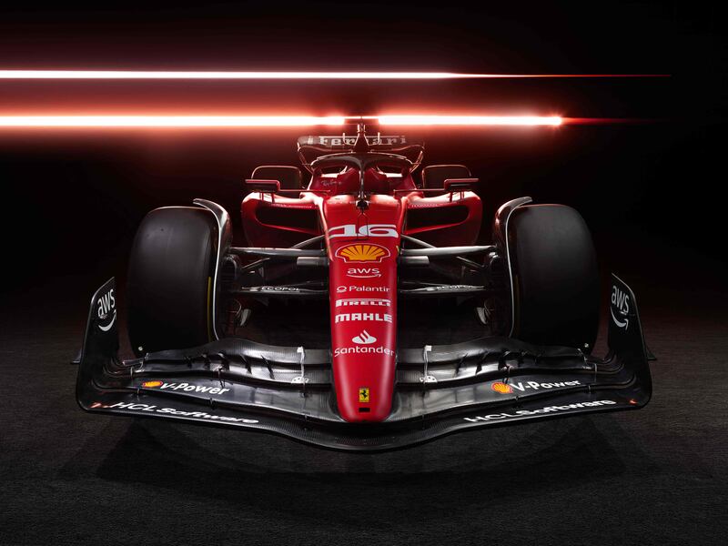 Ferrari's new SF-23 car for the 2023 season was unveiled in Maranello. AFP