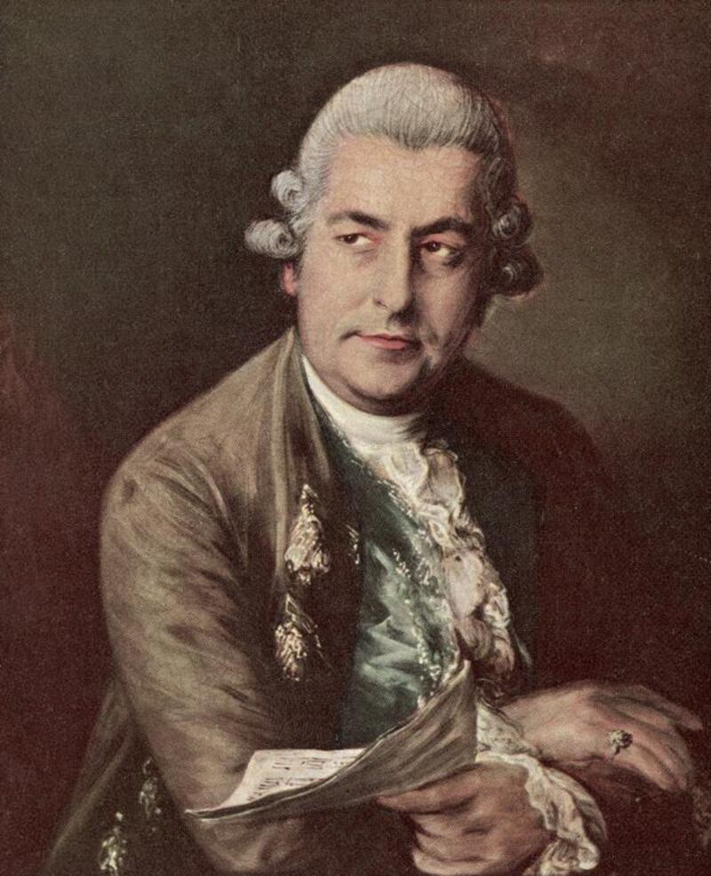 Portait of German-born musician and composer Johann Christian Bach (1735 - 1782), son of J S Bach, painted by Thomas Gainsborough, 1770s. Courtesy Hulton Archive / Getty Images