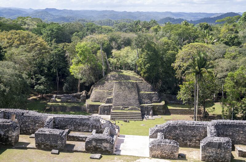 The 3,000-year-old royal residence and temple, built by the Maya civilisation, stood at the centre of a city – home to an estimated 150,000 people. PA
