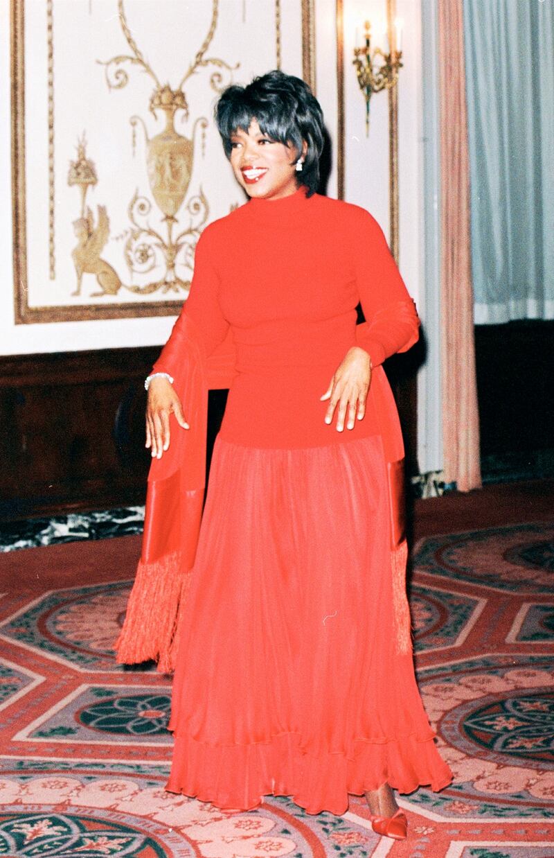 UNITED STATES - MARCH 21:  Media mogul Oprah Winfrey at The International Radio and TV Foundation Gold Medal award Dinner, Waldorf -Astoria Hotel, New York. 3/21/1996   (Photo by The LIFE Picture Collection via Getty Images)