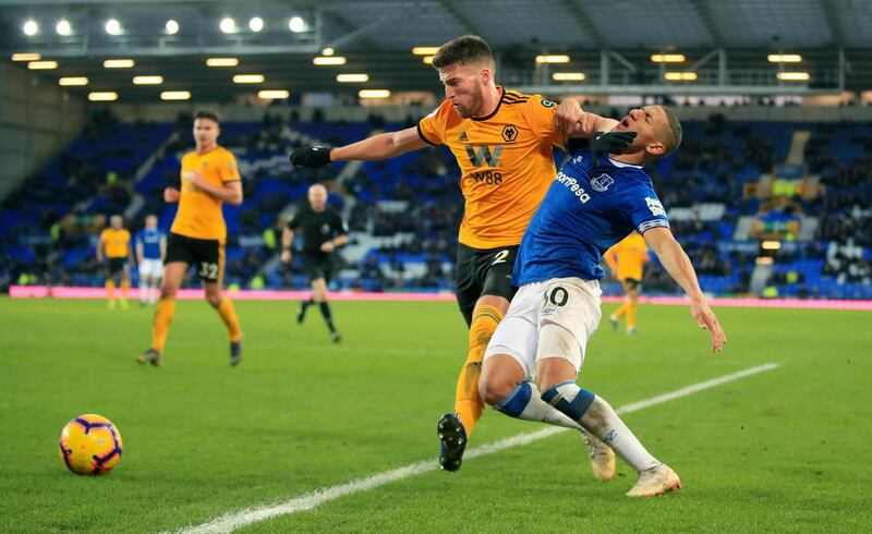 Right-back: Matt Doherty (Wolves) – Won the early penalty against Everton but the Irishman was dynamic and relentlessly excellent throughout a 3-1 win. AP Photo