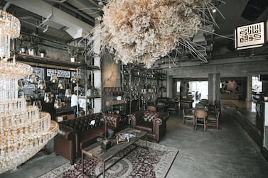 The inside of the Emirati Coffee store in Dar Al Wasl mall. Photo / Supplied 