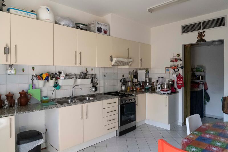 The kitchen in Ms Thakur's home. 

