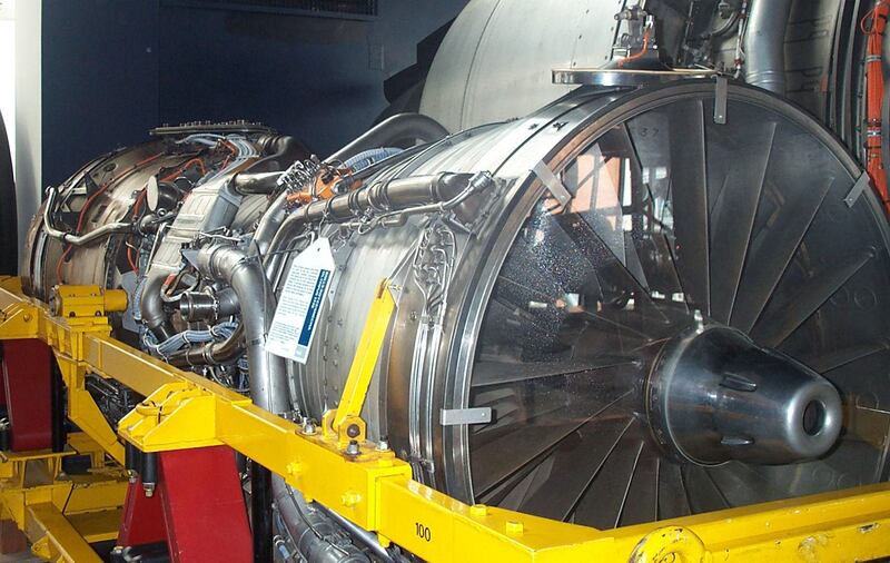 A Rolls Royce Olympus turbojet, used to power Concorde, similar to the one listed on ebay. Courtesy Wikimedia Commons /  Timitrius