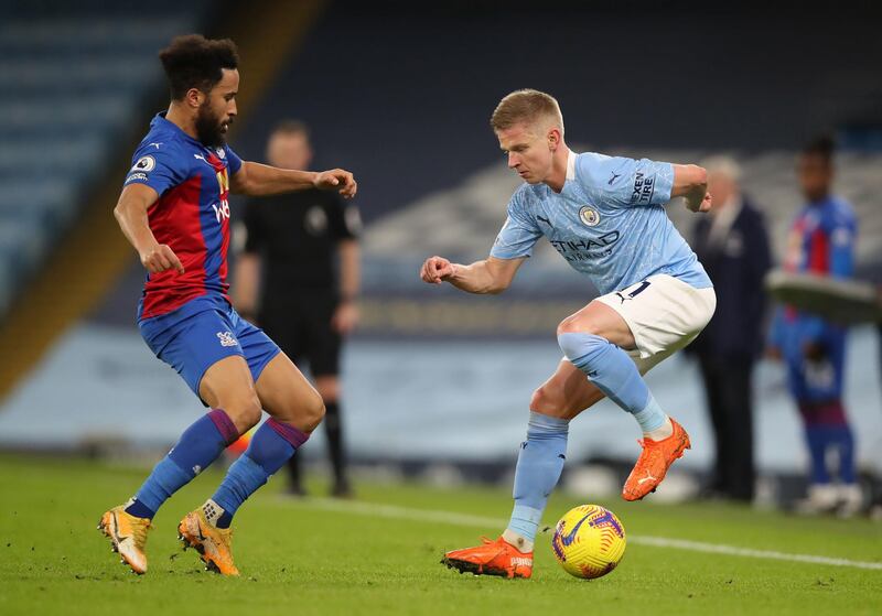 Oleksandr Zinchenko 7 – Spent most of the game in the opposition’s half, adding good width to City’s play.  PA