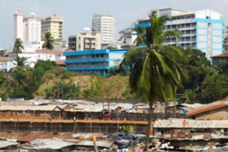 View of Freetown - Sierra Leone.