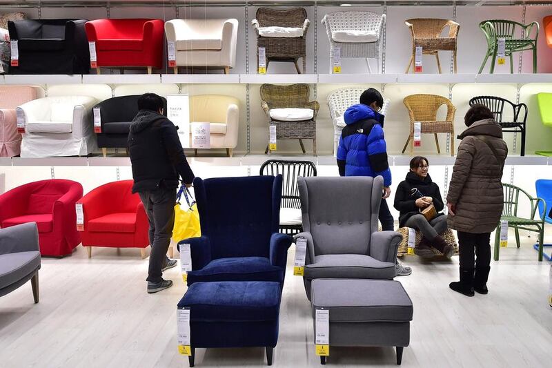 Ikea's design appeal to South Korea's urban crowds, and few big local rivals, leave it well placed, retail experts say. Jung Yeon-Je / AFP