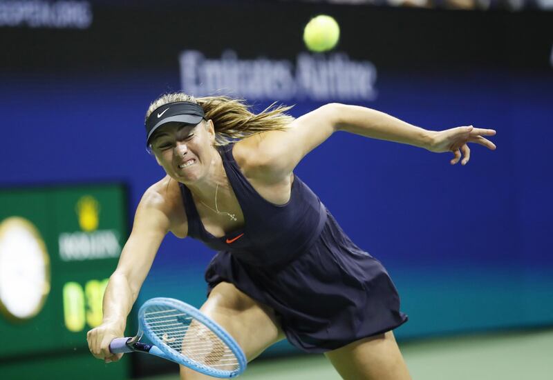 Maria Sharapova fell to her 19th consecutive loss to Serena Williams. EPA