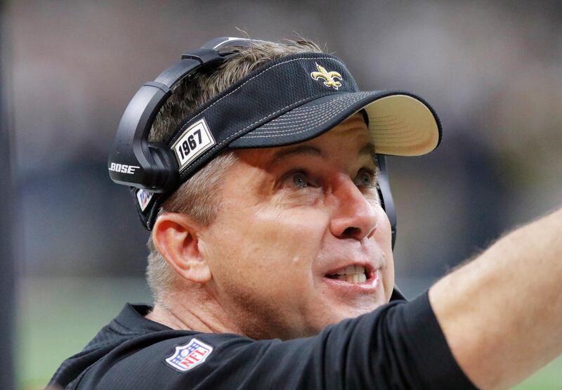 New Orleans Saints head coach Sean Payton is in self-quarantine. EPA