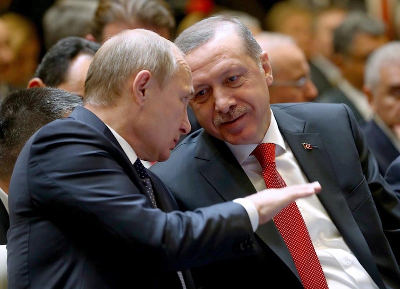 Vladimir Putin has much experience dealing with insurgencies in Russia. But he has only a limited range of techniques (EPA / Turkish Presidential Press Office)