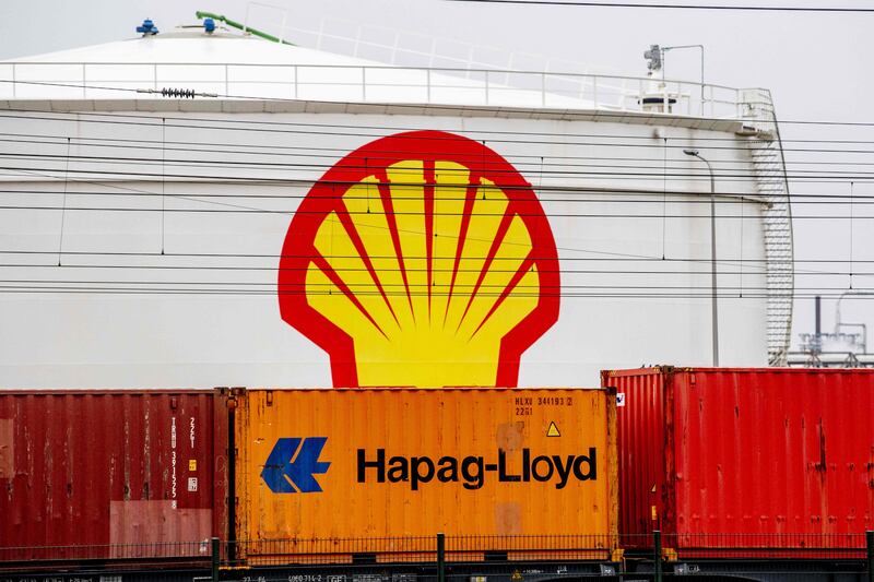A Shell refinery in Rotterdam, the Netherlands. The oil and gas company now wants to become fully British on paper. AFP