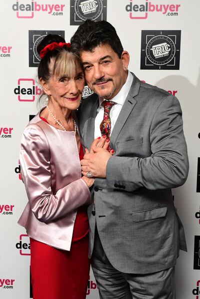 June Brown and John Altman attending the 2017 Television and Radio Industries Club Awards. PA