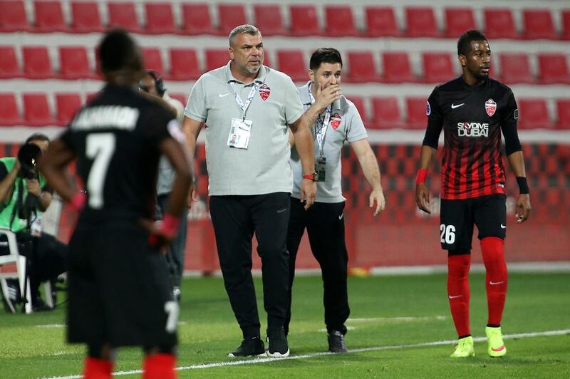 Al Ahli manager Cosmin Olaroiu. Pawan Singh / The National