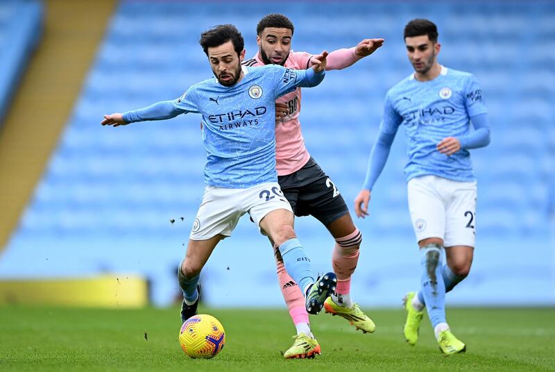 Bernardo Silva – 6. At the heart of plenty of City’s best attacking moments, albeit without his usual dynamism. Being pinged for a foul throw summed up the fact he was just slightly off key. EPA