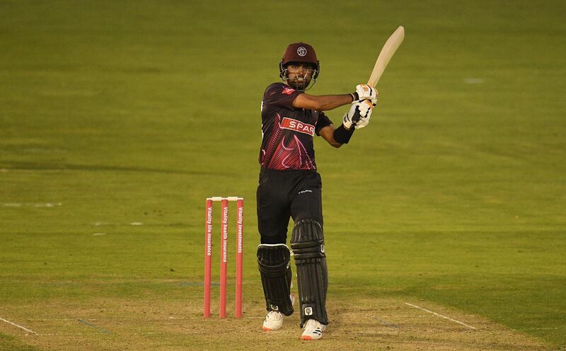 Babar Azam made a career-best 114 batting for Somerset against Glamorgan in the T20 Blast at Sophia Gardens. Getty