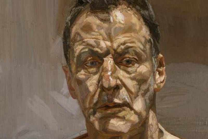 Reflection (Self-Portrait) (1985) by Lucian Freud. Courtesy National Portrait Gallery
