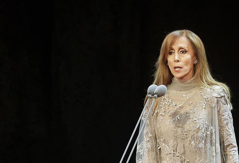 Fairuz performs in Beirut in 2010. Courtesy AFP