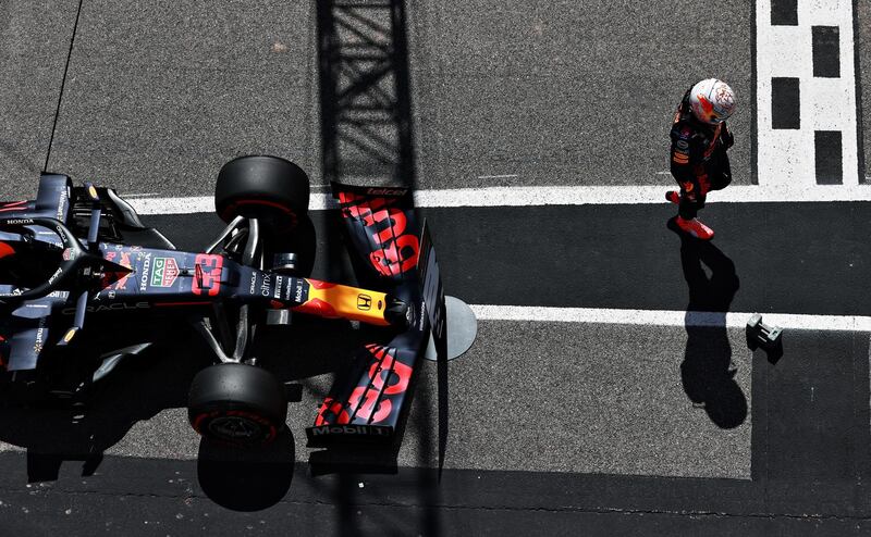 Max Verstappen of Red Bull at the Portuguese GP qualifying. Getty