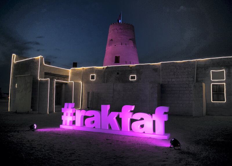 RAS AL KHAIMAH, UNITED ARAB EMIRATES. 18 FEBRUARY 2021. 
The ninth Annual Ras Al Khaimah Fine Arts Festival. 
Photo: Reem Mohammed / The National
Reporter: