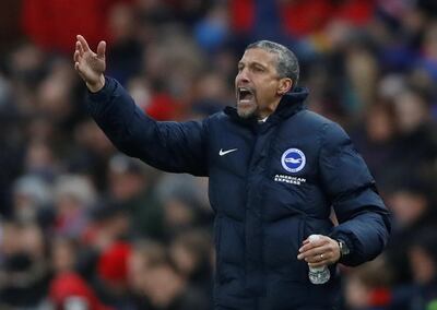 Soccer Football - Premier League - Stoke City vs Brighton & Hove Albion - bet365 Stadium, Stoke-on-Trent, Britain - February 10, 2018   Brighton manager Chris Hughton                Action Images via Reuters/Carl Recine    EDITORIAL USE ONLY. No use with unauthorized audio, video, data, fixture lists, club/league logos or "live" services. Online in-match use limited to 75 images, no video emulation. No use in betting, games or single club/league/player publications.  Please contact your account representative for further details.
