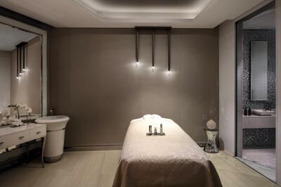 A treatment room in Pause Spa at Paramount Hotel Dubai