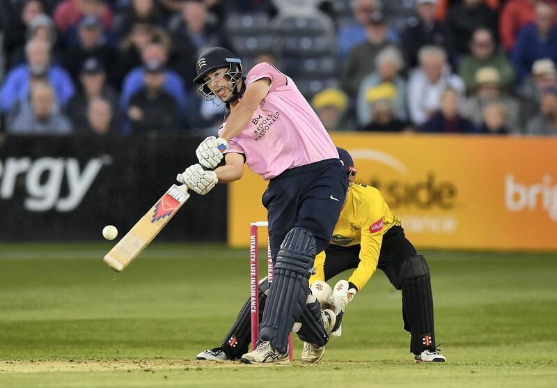BRISTOL, ENGLAND - AUGUST 09:  Dawid Malan of Middlesex bats during the Vitality Blast match between Gloucestershire and Middlesex at The Brightside Ground on August 9, 2018 in Bristol, England. (Photo by Dan Mullan/Getty Images)