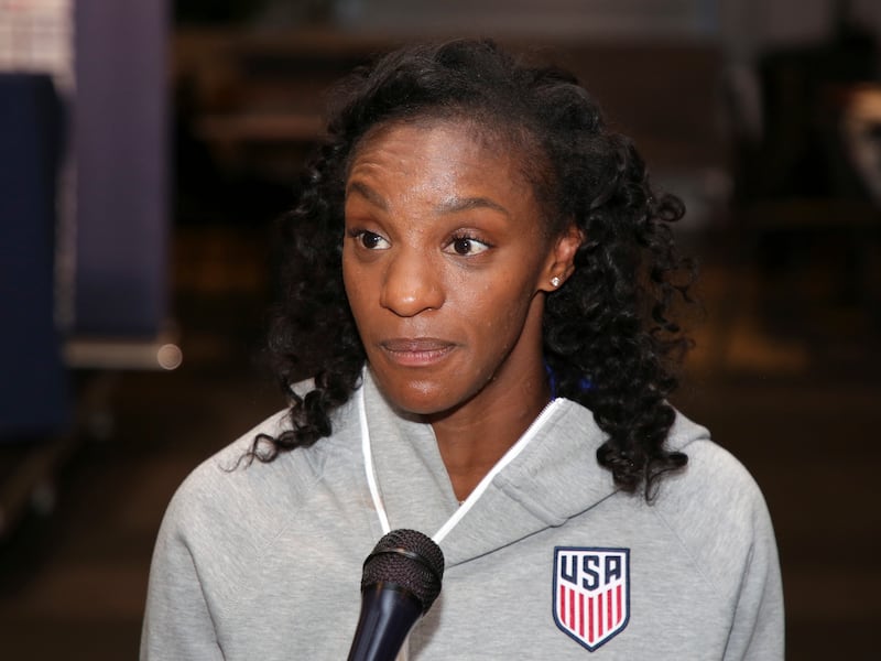 US women's national soccer team player Crystal Dunn plays almost every position on the field. AP