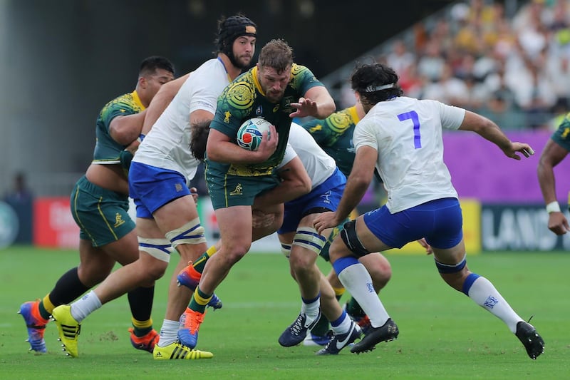 1 James Slipper (Australia)
The Wallabies’ 45-10 win over Uruguay was a workaday effort, but it was notable for the fact prop Slipper scored his first Test match try – in his 94th game for his country. Getty Images