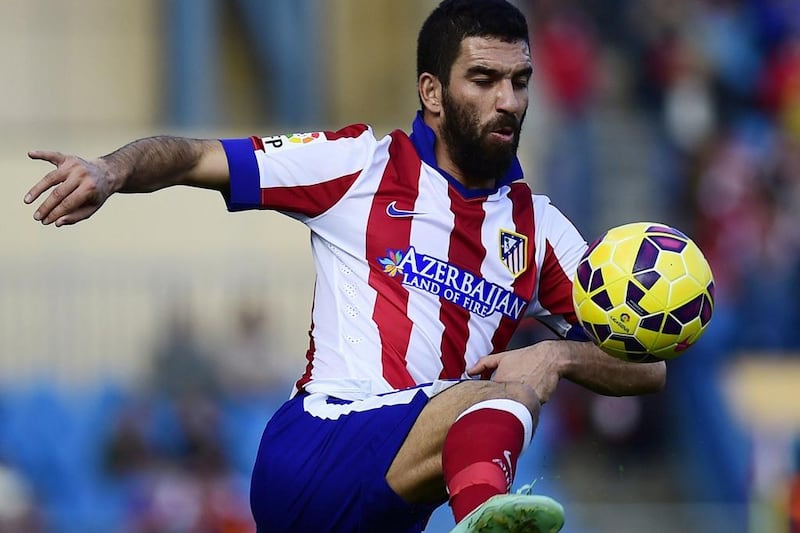 Arda Turan has scored 18 goals and assisted on 21 in 147 matches with Atletico Madrid between La Liga and Europe since 2011/12. Pierre-Philippe Marcou / AFP