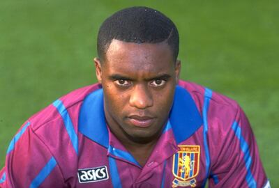 1993:  Portrait of Dalian Atkinson of Aston Villa. \ Mandatory Credit: Anton  Want/Allsport