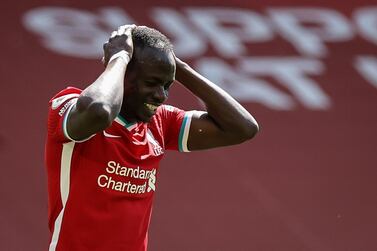 Liverpool's Sadio Mane frustrated against Newcastle/ EPA