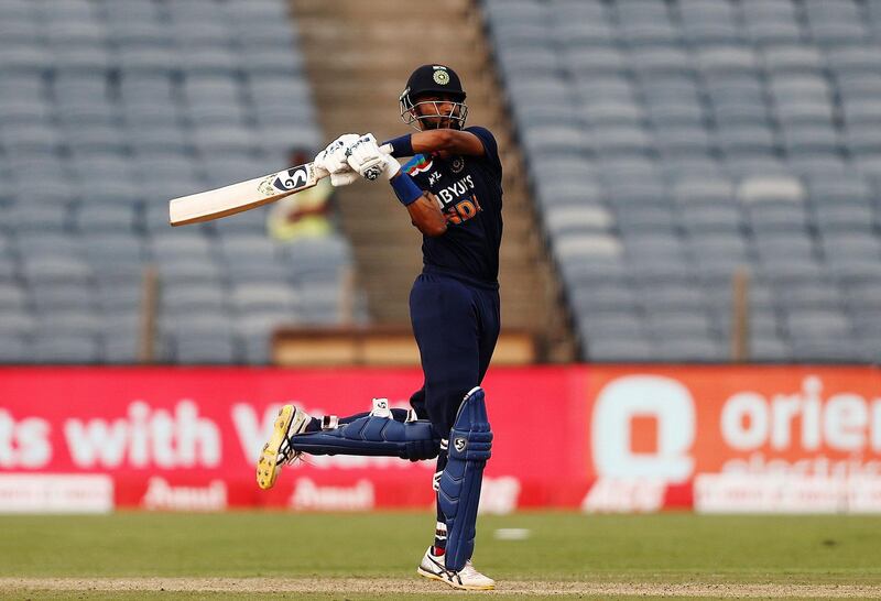 India's Krunal Pandya scored a fifty on ODI debut against England in Pune on Tuesday. Reuters