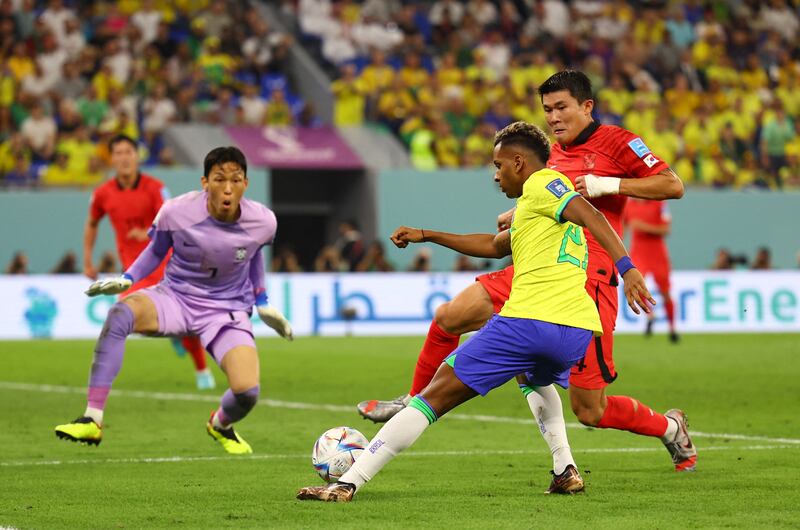 Rodrygo (On for Neymar 81') N/A. Shows the incredible strength in depth for this Brazil side. Reuters