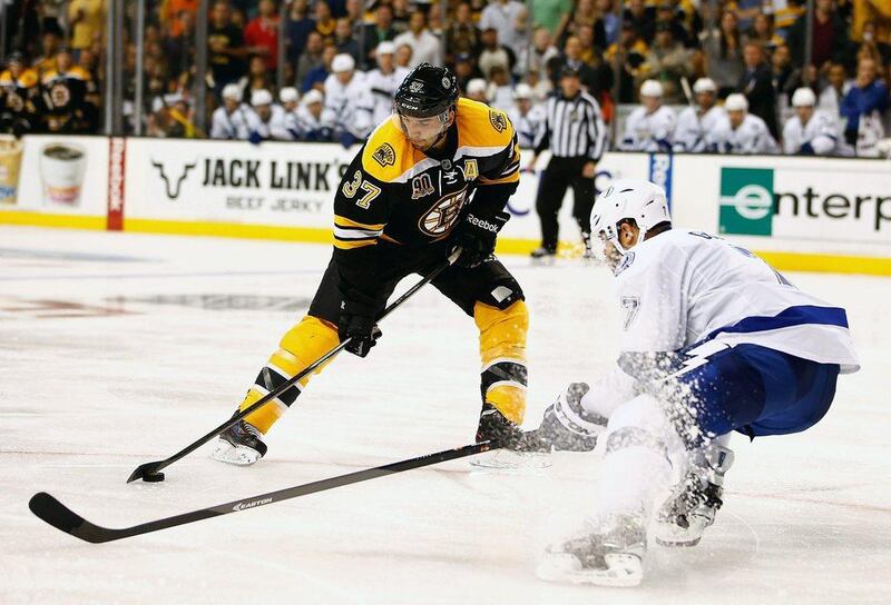 Patrice Bergeron had 10 goals and 22 assists last year for Boston. Jared Wickerham / Getty Images / AFP