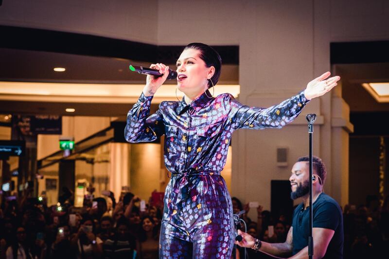 Jessie J performs at Mall of the Emirates.  *** Local Caption ***  JessieJ1.jpg