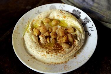 Hummus at a restaurant in Tripoli, north of Beirut, Lebanon. AFP