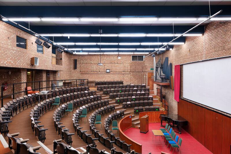 The interior of the Birmingham & Midland Institute.