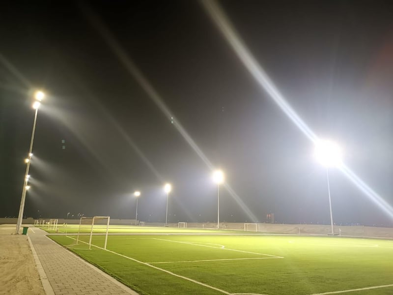Four football pitches are among the new venues. Courtesy of Abu Dhabi Municipality. 