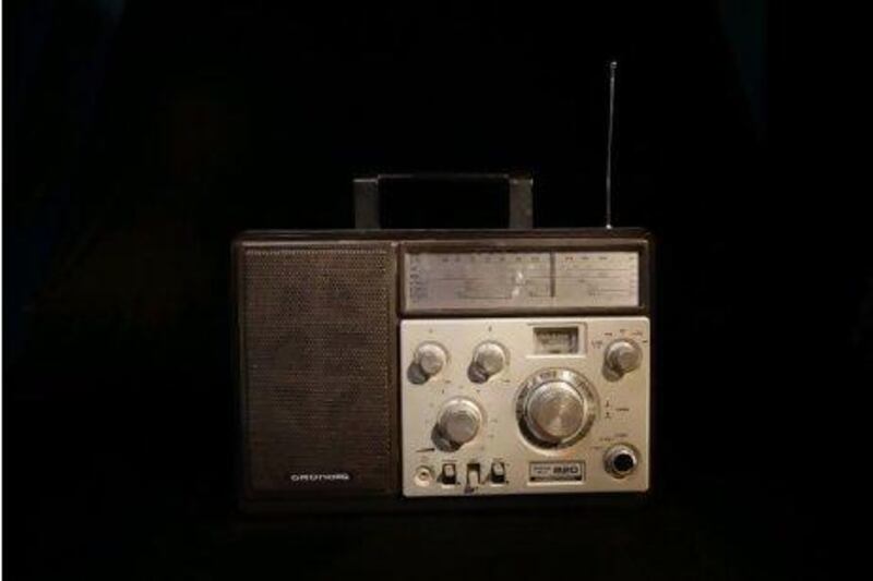 40@40. A Grundig radio which belonged to the late Sheikh Shakhbut.