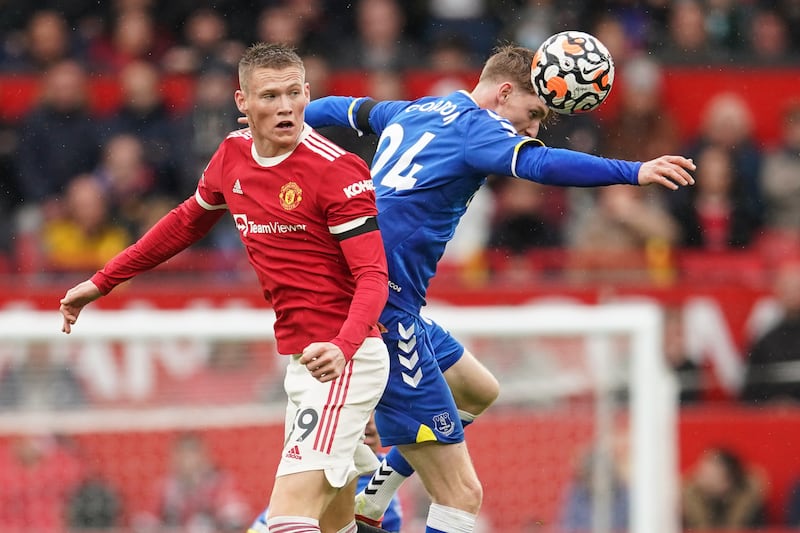 Scott McTominay - 6: Got forward, got stuck in and fine in possession – and United had most of that in the first half, but nowhere for Everton’s goal. AP