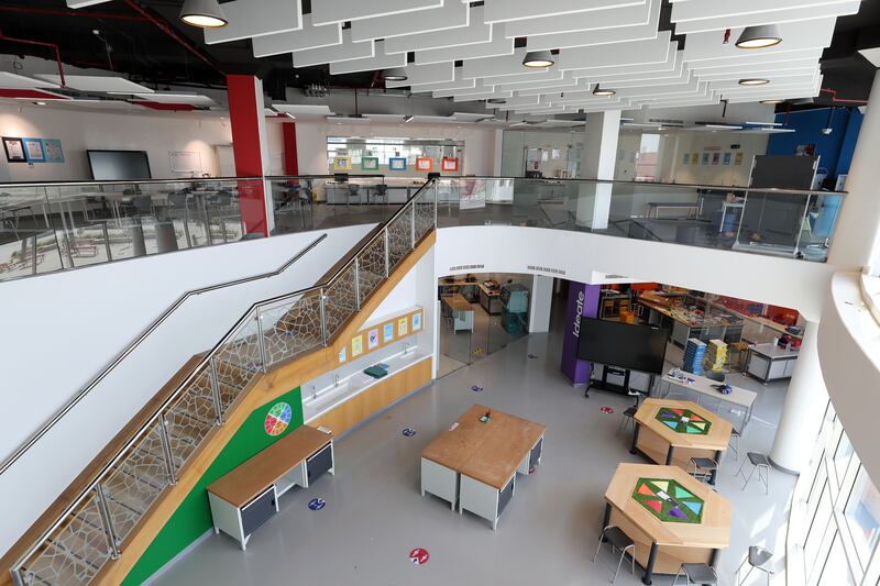 Lumos innovation lab at Bloom World Academy in Dubai.