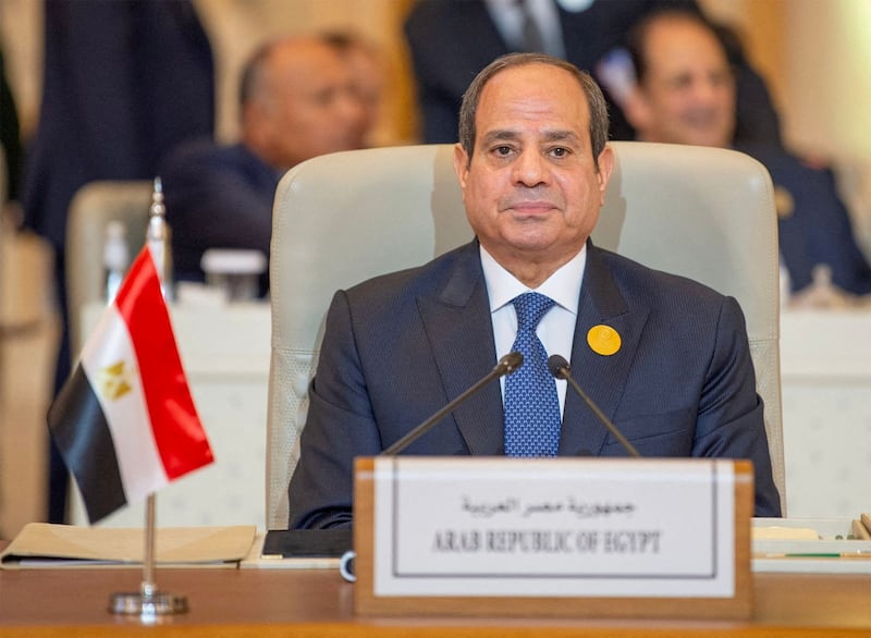 Egypt's President Abdel Fattah El Sisi said 'we are making a very sincere and honest effort to have a ceasefire'. Reuters