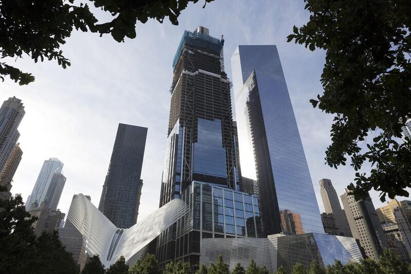 Commercial office space at the World Trade Center district in New York. Singapore has overtaken China to become the largest Asian buyer of US commercial property. Mark Lennihan / AP