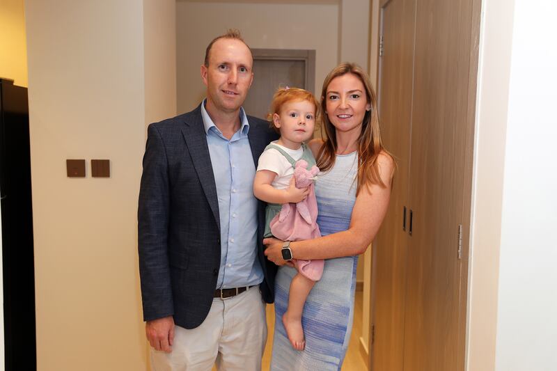Dr Ed Cody with his wife Kate and daughter Jessica. All photos: Pawan Singh / The National 