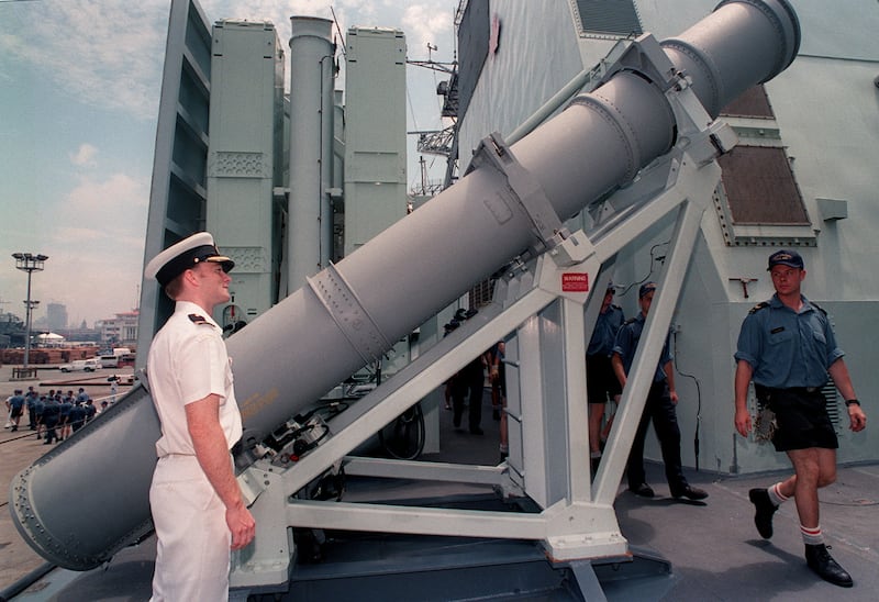 Denmark has supplied Harpoon anti-ship launchers to help Ukraine defend its coasts. AFP