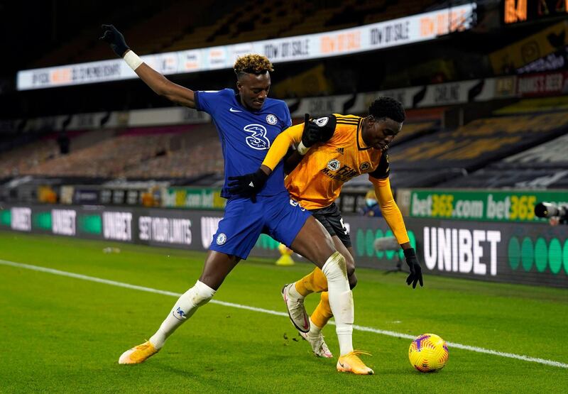 Tammy Abraham (Giroud 71’) – N/R, Struggled to get the better of Wolves’ defence. PA