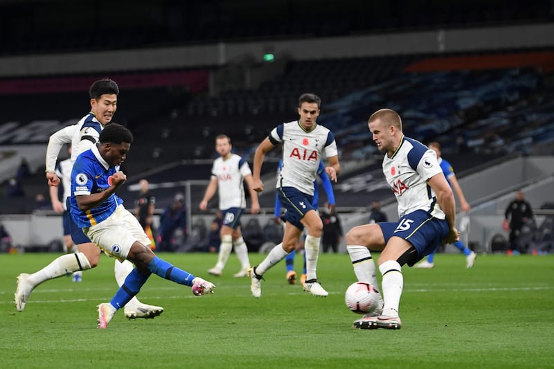 Eric Dier, 5 – Another 90 minutes in the heart of Tottenham’s defence, and there was a nervous moment when it looked as though his flailing arms might have given away a penalty in the second half. AFP